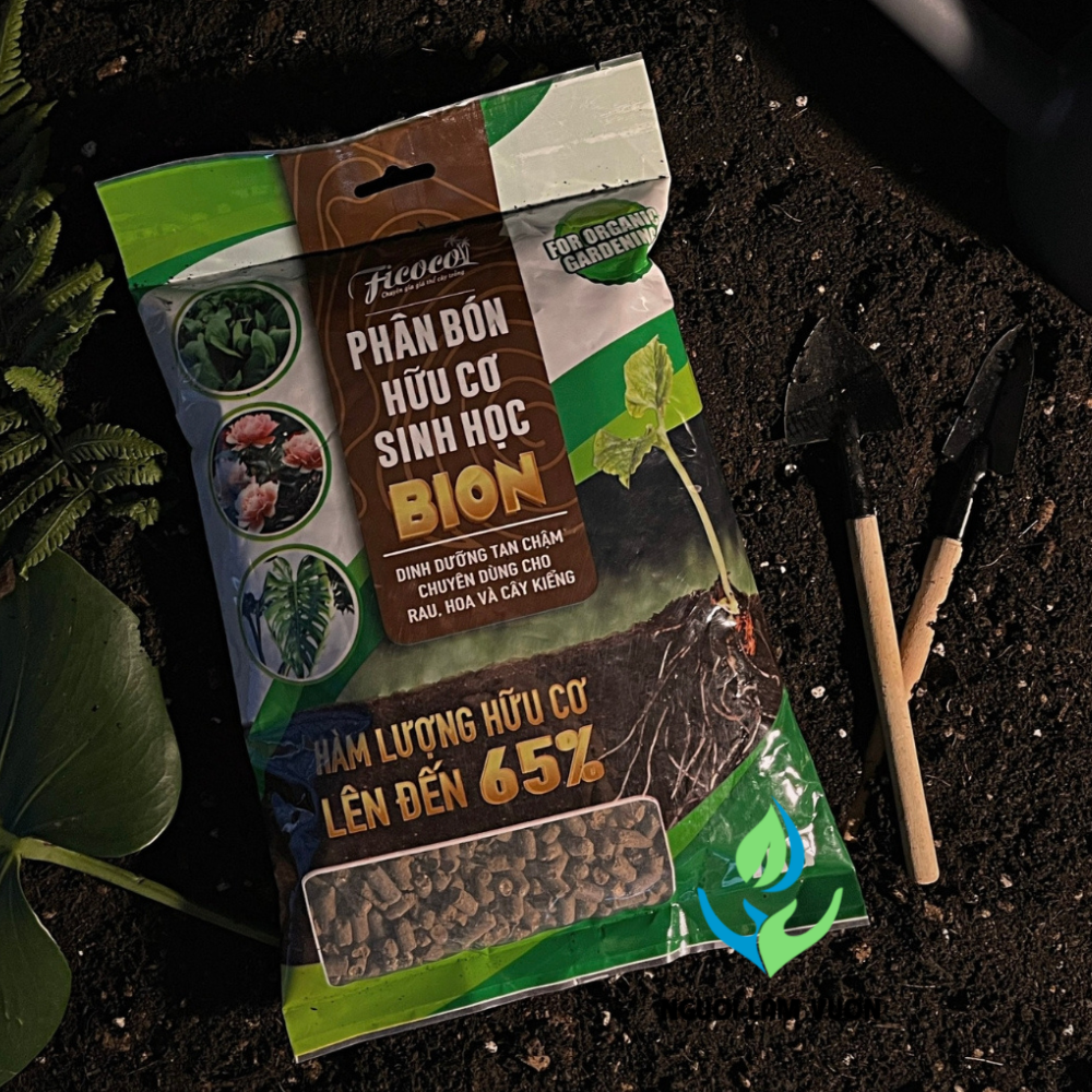 Phân bón hữu cơ sinh học BION thương hiệu FICOCO túi 1kg giúp tăng cường dinh dưỡng - cân bằng pH cho cây - xuất xứ Nhật Bản