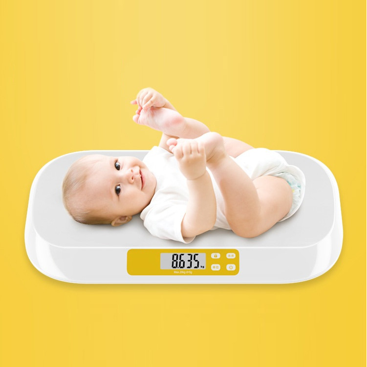 Cân sức khỏe để bàn tải trọng 20kg dành cho bé dưới 4 tuổi, màn hình led lớn chính xác cao cấp