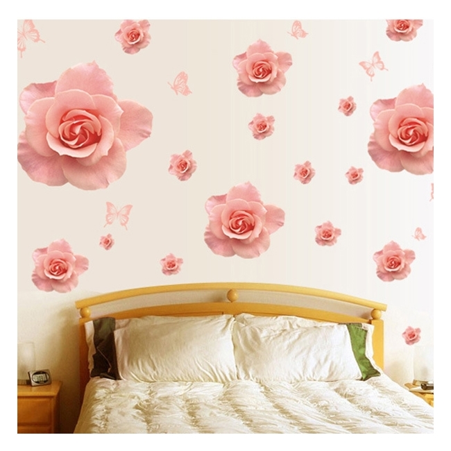 Decal Dán Tường Họa Tiết Hoa Hồng 2 PK146