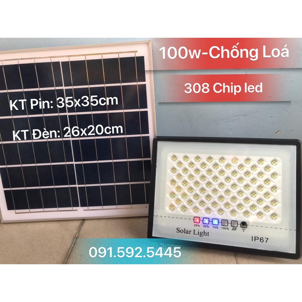 Đèn Pha Led Năng Lượng Mặt Trời 300w,400w,200w,100w.IP67. Có Thêm Chế Độ Báo Sạc Pin..