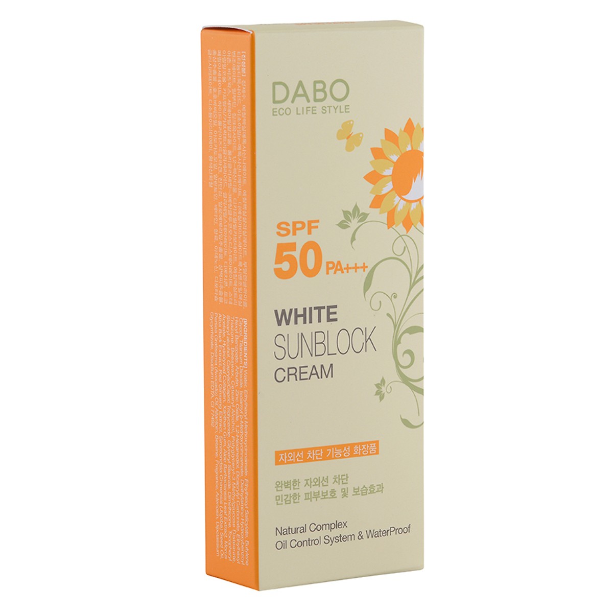 Kem chống nắng dưỡng da tác dụng 8h Hàn Quốc Dabo White Sunblock Cream SPF 50 PA+++ (70ml) - Hàng Chính Hãng