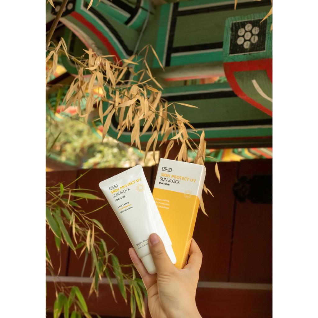 (SPF 50+) Kem Chống Nắng Vật Lí Dưỡng Trắng PEKAH SKIN PROTECT UV SUN BLOCK