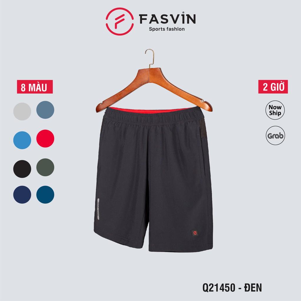 Quần đùi nam Fasvin Q21450.HN short thể thao vải gió chun trơn mát co giãn 4 chiều