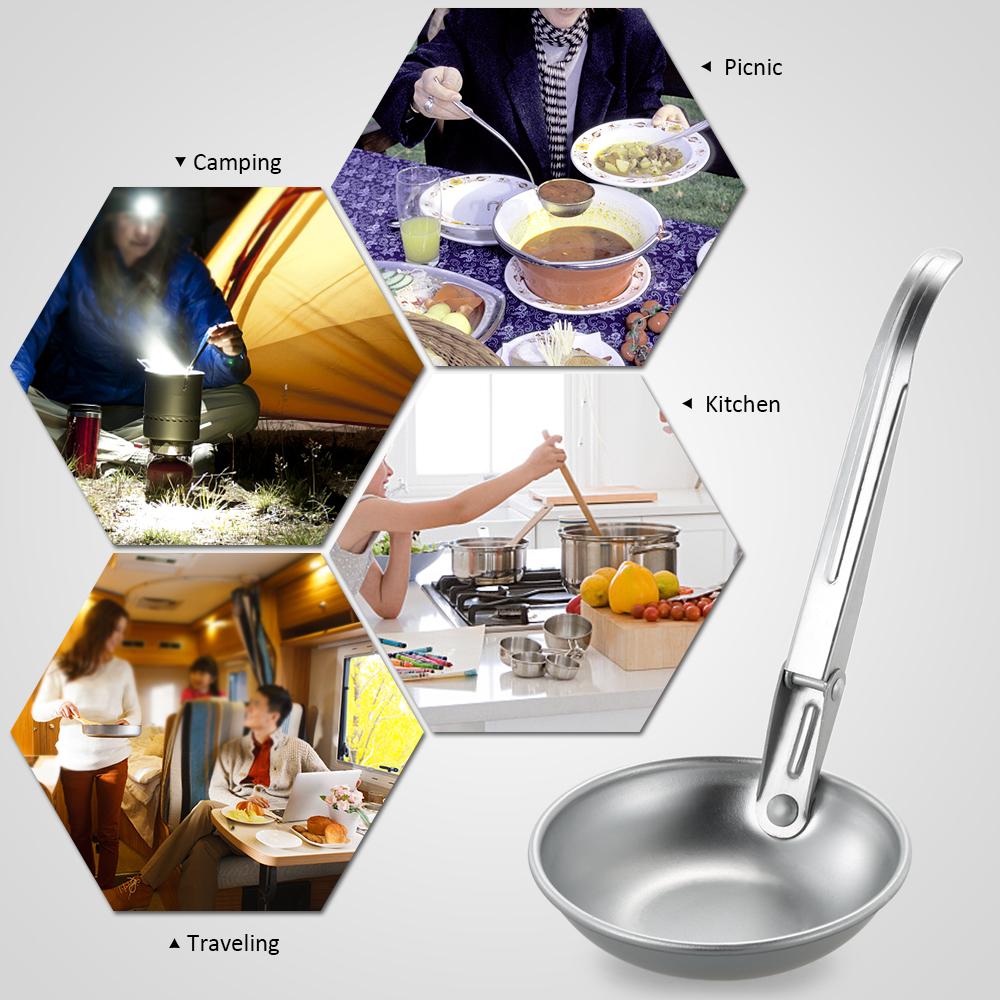 Muỗng soup nhôm siêu nhẹ sử dụng cho hoạt động cắm trại ngoài trời