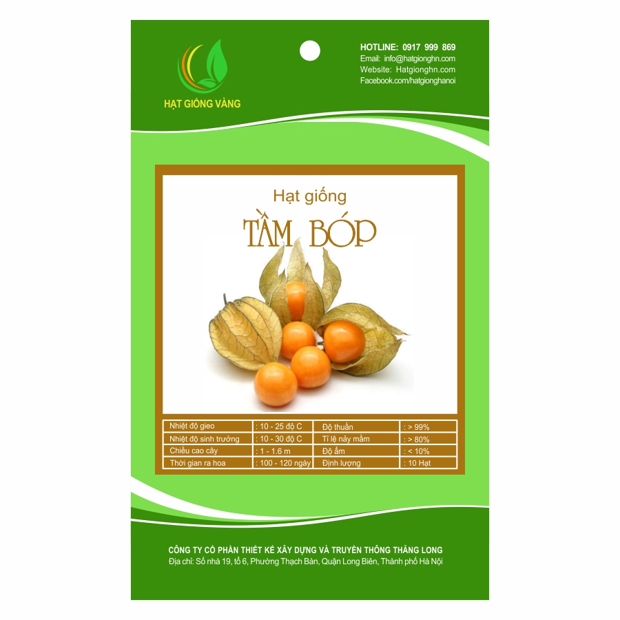 Hạt giống Tầm bóp Golden Seeds 50 Hạt