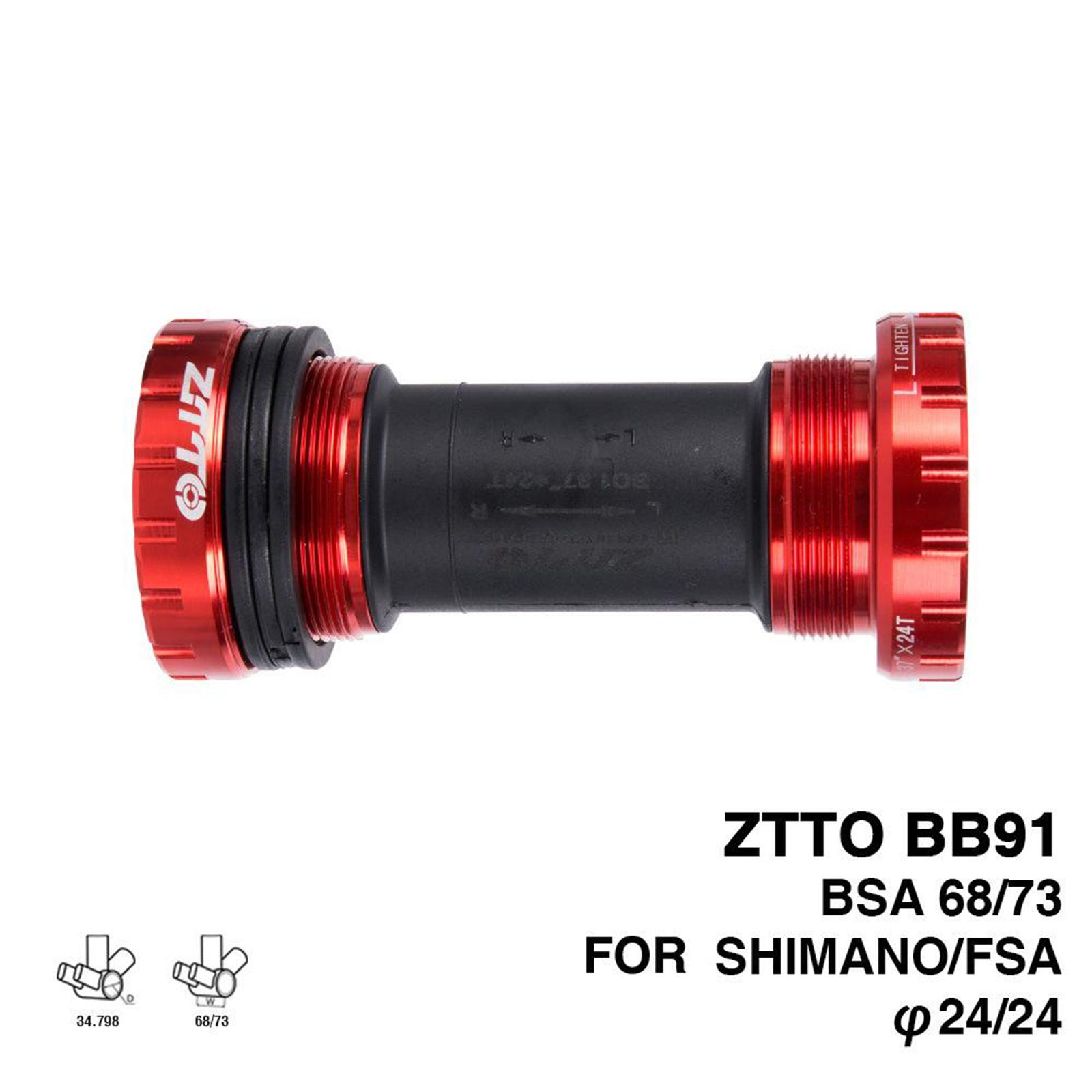 BB91 Bearing Bottom Bracket Screw Type 68/73 mm Bicycle Axis MTB Road Bike Bottom Bracket Waterproof CNC Aluminum Alloy BB
