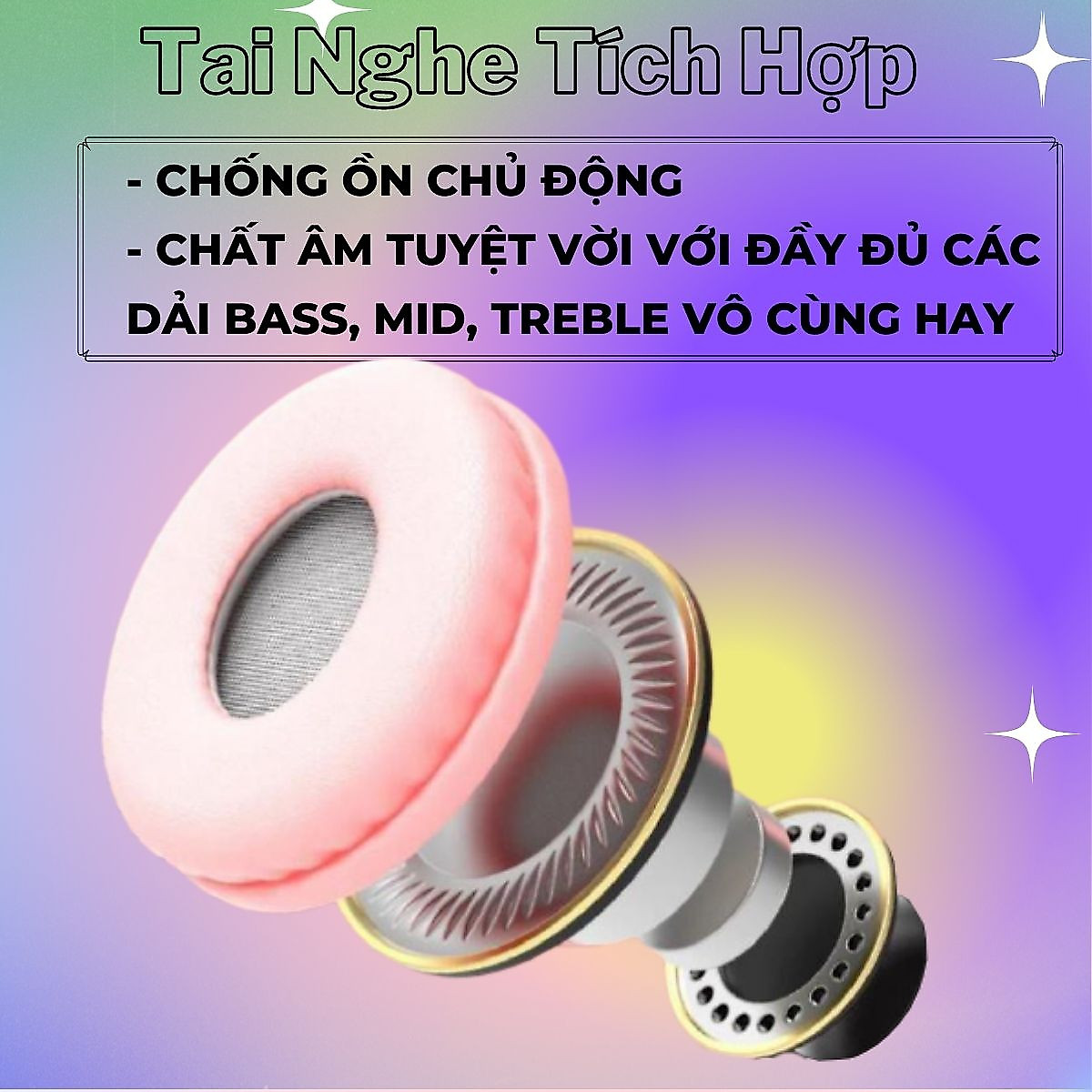 Tai Nghe Không Dây Bluetooth Chụp Tai Mèo Wireless HXZ Đèn LED Cao Cấp - DT075