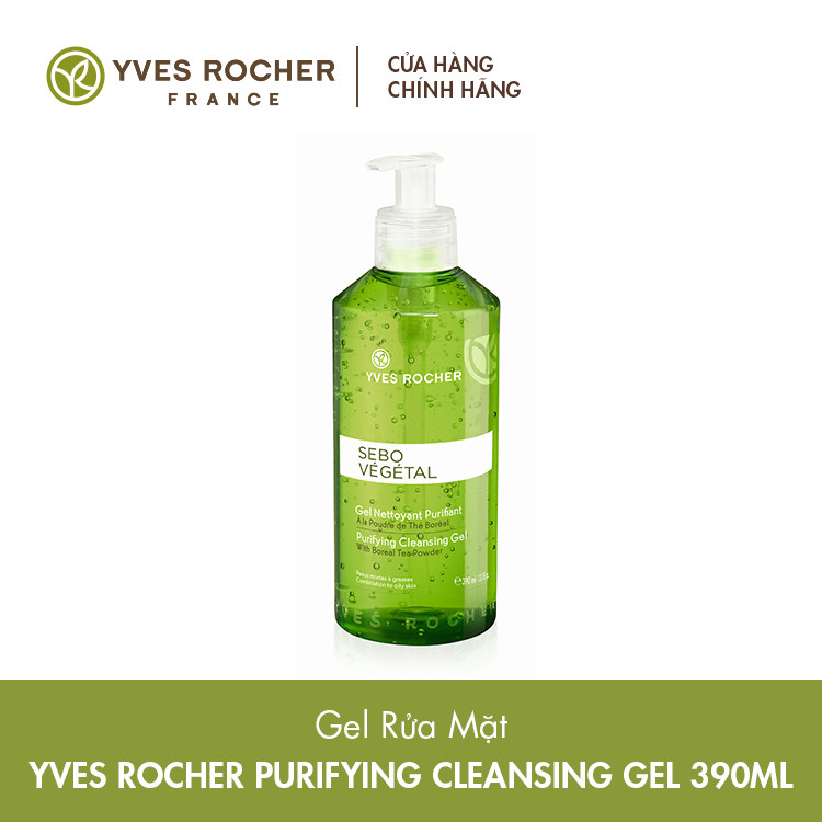 Gel Rửa Mặt Yves Rocher PURIFYING CLEANSING GEL 390ML BOTTLE