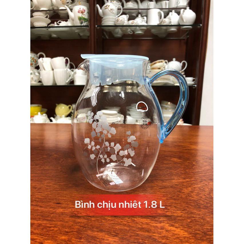 Bình thủy tinh cao cấp chịu nhiệt nhiều hoa văn