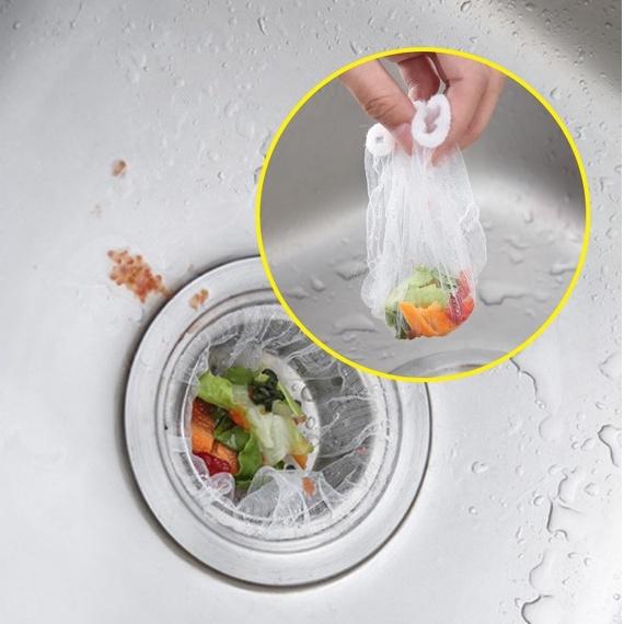 Combo 100-500 Túi Lọc Rác Bồn Rửa Bát Thông Minh Tiện Lợi