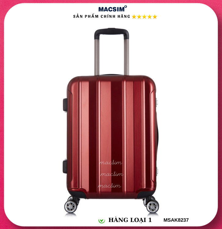 Vali cao cấp Macsim Aksen hàng loại 1 MSAK8237 cỡ 20inch