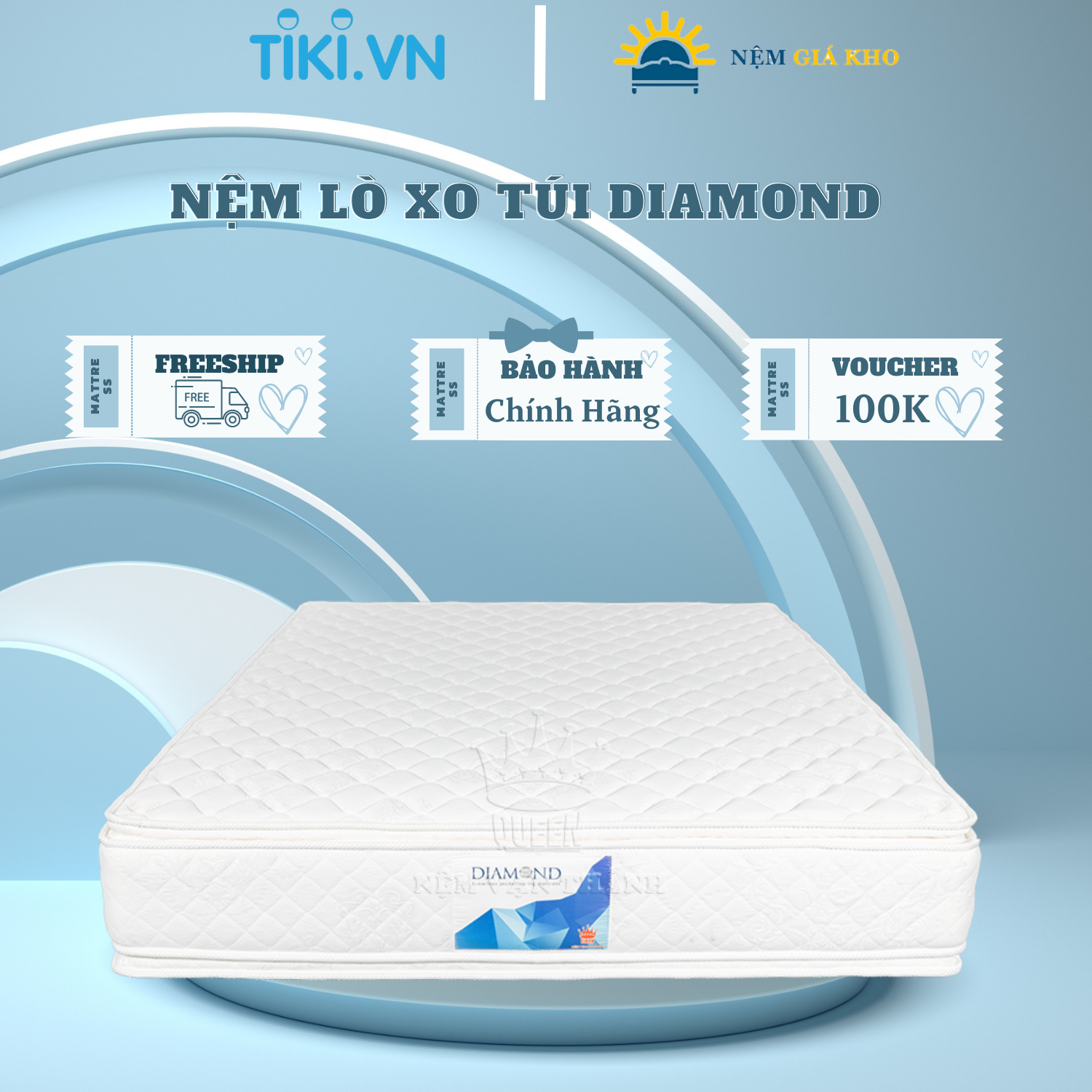 Nệm Lò Xo Vạn Thành Diamond