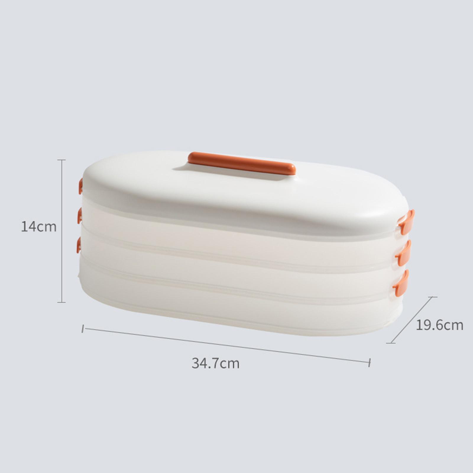 Fridge Food Storage Container Organizer Bins Dumpling Egg Keeper Holder Box