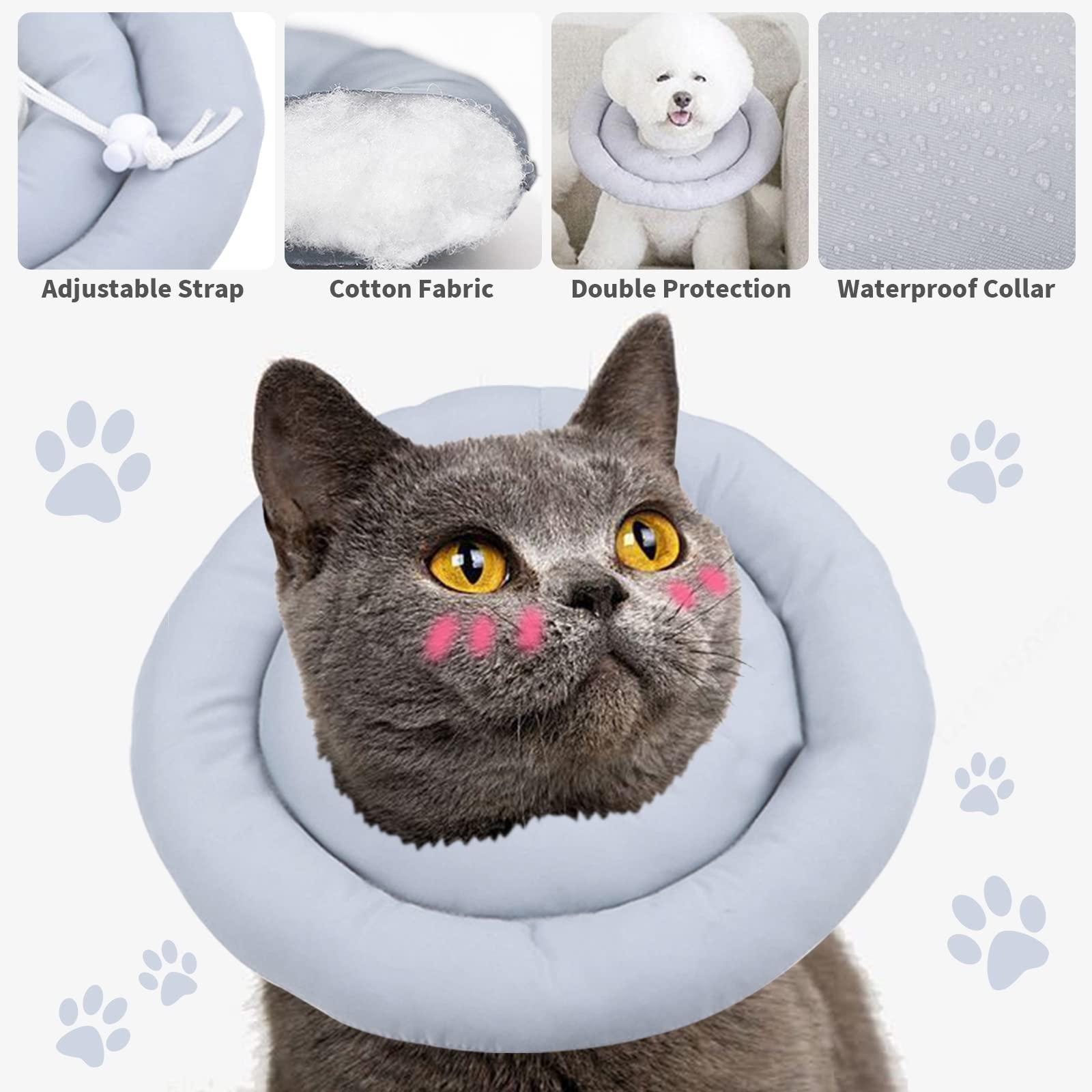 Halskruff Dog Protective, Crafls Vòng đệm bảo vệ có thể điều chỉnh mềm cho vật nuôi để tránh các mũi khâu chạm vào, liếm vết thương và gãi