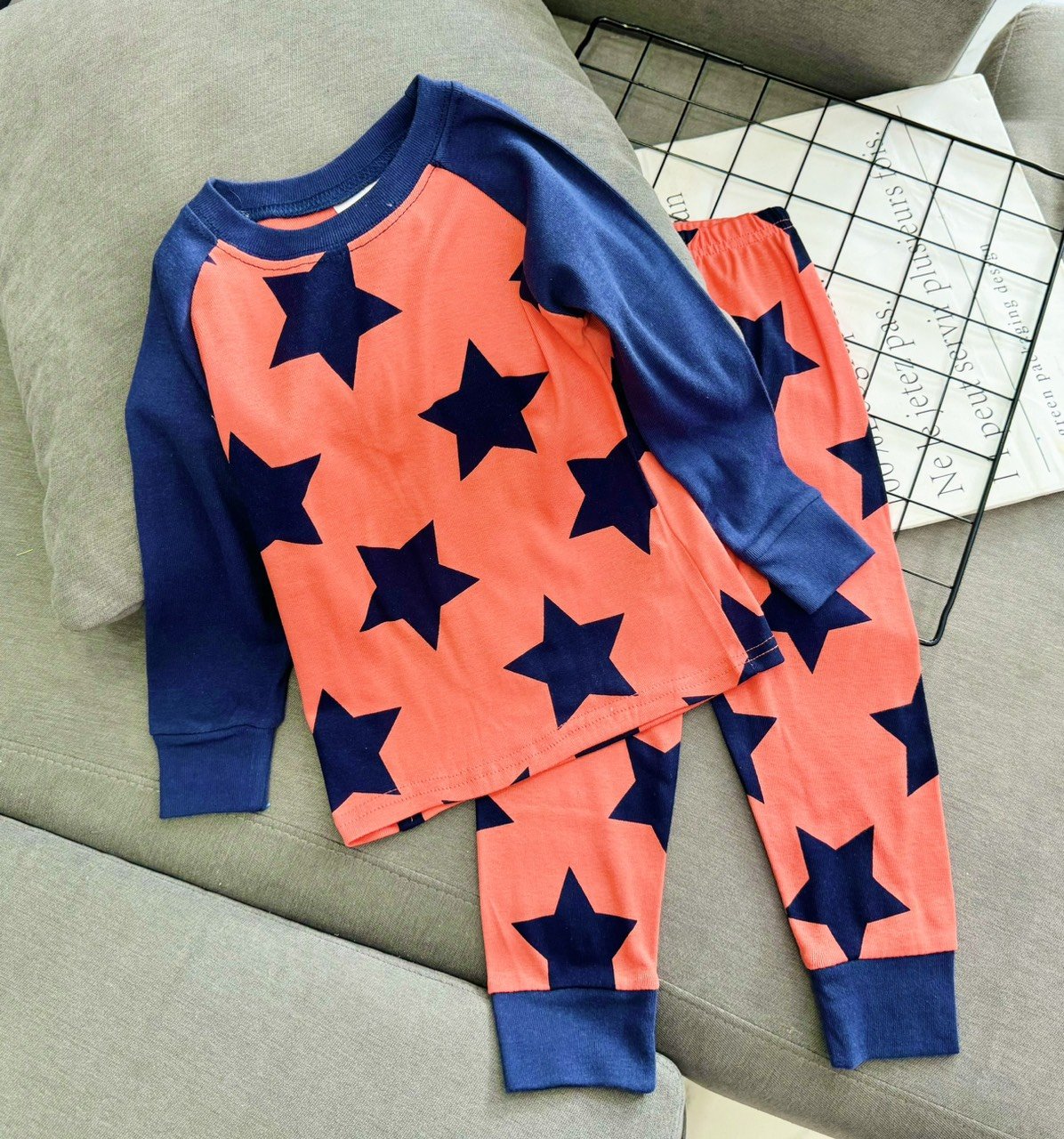 Đồ bộ bé trai, bộ ngủ dài tay cho bé trai size 8-25KG chất thun cotton mềm mịn mát