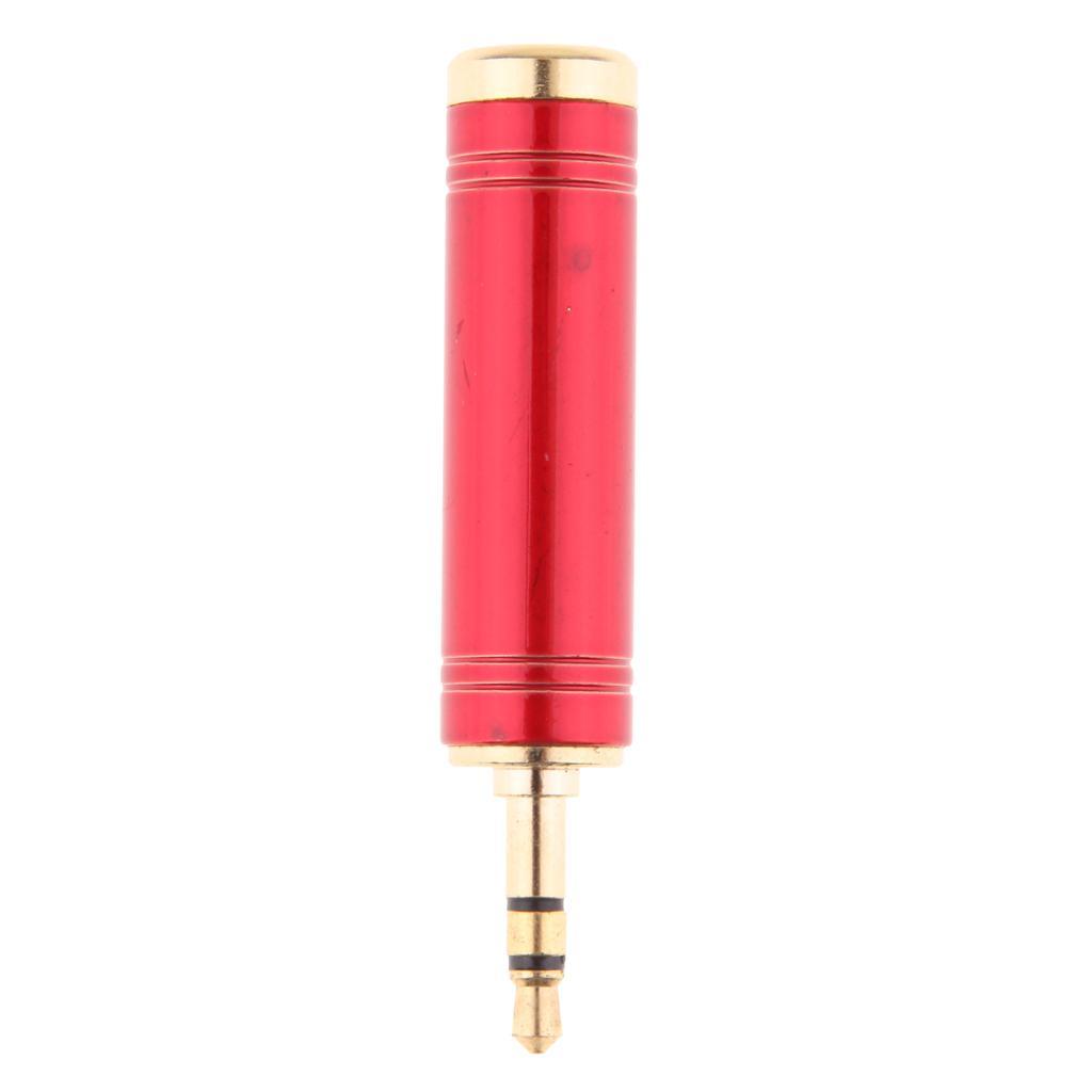 Gold Plated 3.5mm to 6.35 mm Male to Female Stereo Jack Adapter