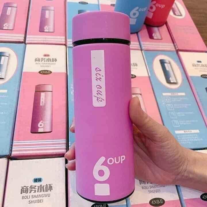 Bình Giữ Nhiệt Lõi Thủy Tinh Chống Nóng 6 Oup Siêu Bền Đẹp 450ml