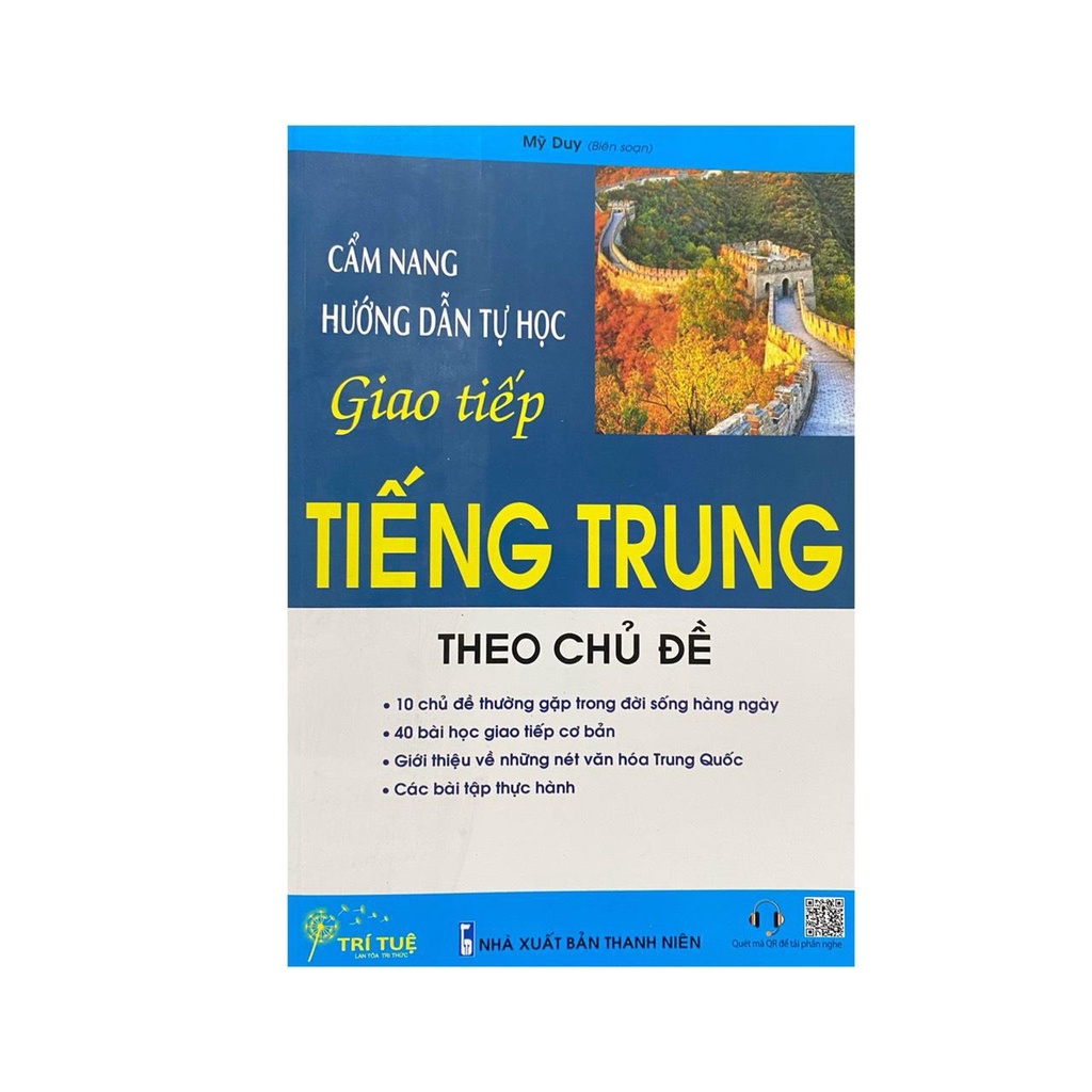 Sách - Cẩm nang hướng dẫn tự học giao tiếp tiếng trung theo chủ đề ( MTV Trí tuệ )