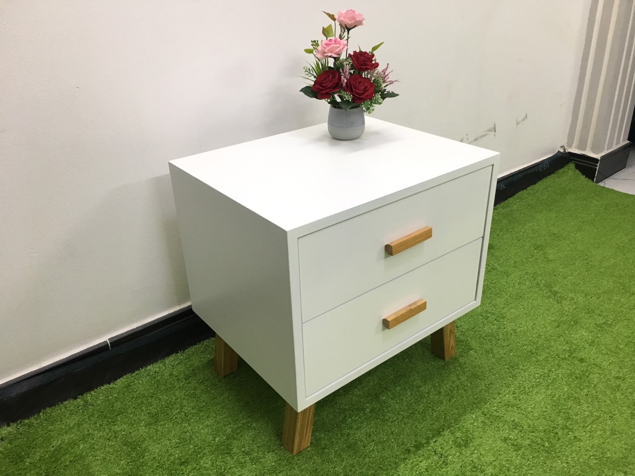 Tủ đầu giường hình vuông phòng ngủ Pn3
