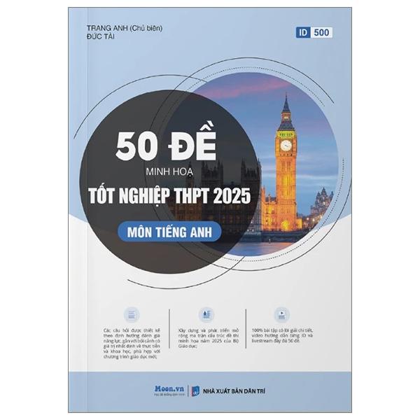 Sách - 50 Đề Minh Họa Tốt Nghiệp THPT 2025 - Môn Tiếng Anh