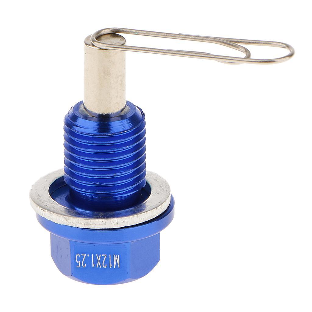 3-5pack M12X1.25 Anodized Magnetic Engine Oil Pan Drain Bolt Plug for Toyota