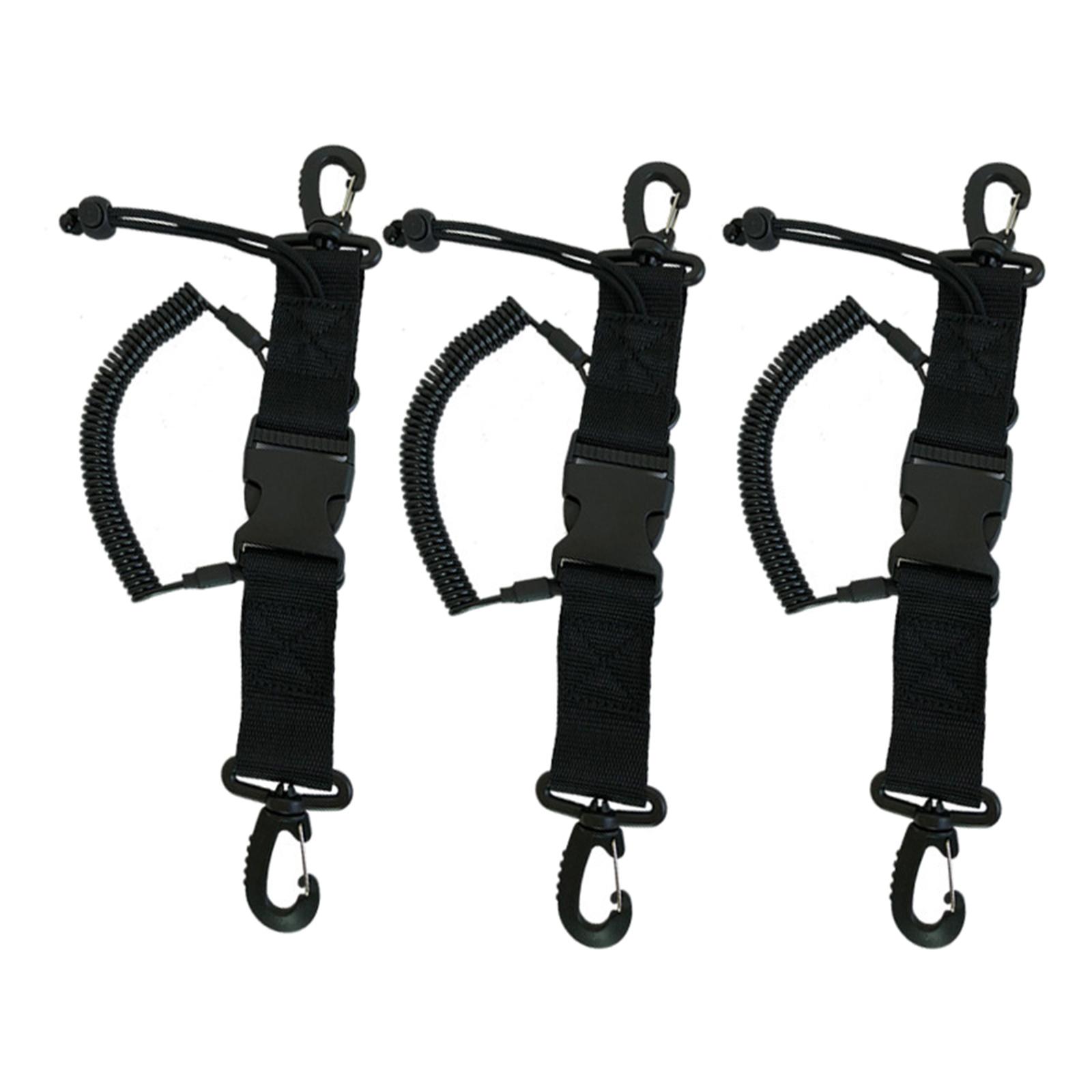 Fishing Lanyard Snappy Coil Lanyard W/ Clips,Quick Release Buckle for Camera