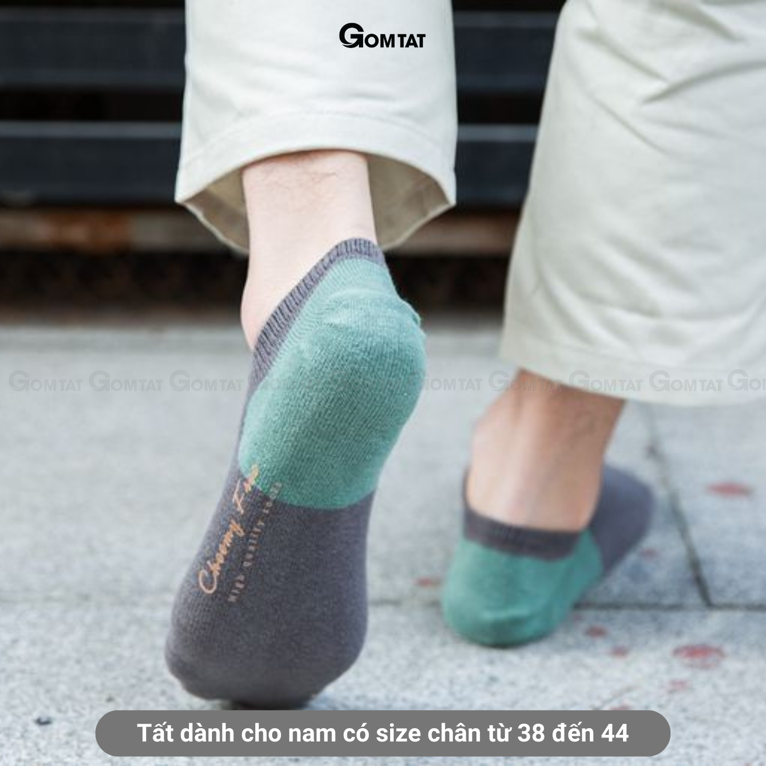 Set 5 đôi tất vớ nam cổ ngắn GOMTAT cao cấp, chất liệu cotton khử mùi kháng khuẩn cực tốt - CHEEMY-NAM-02
