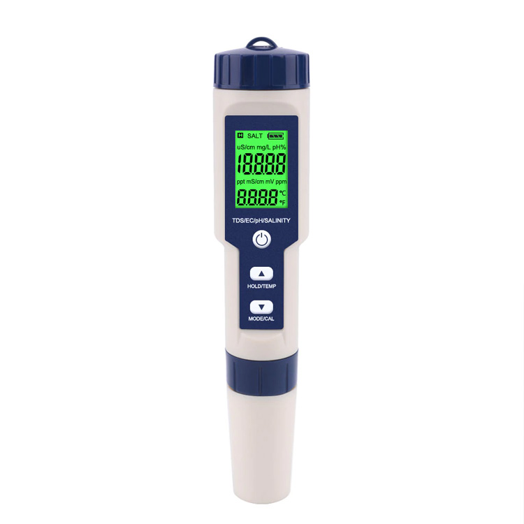 Bút đo 5 chức năng  pH / Mặn / EC / TDS / Nhiệt độ