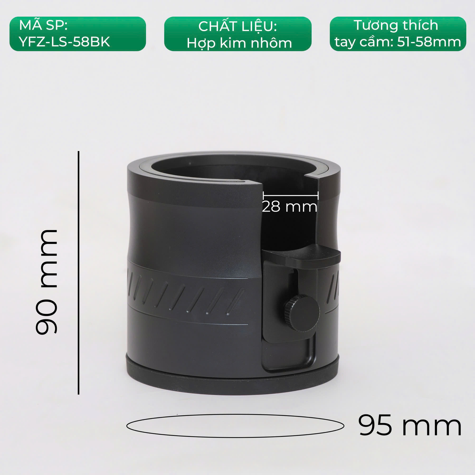 Đế nhôm giá đỡ tay cầm FEEPIE 51mm 58mm