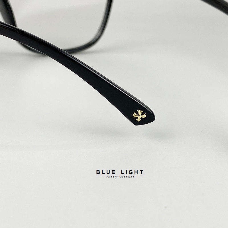 Gọng Kính Cận, Kính Giả Cận Mắt To Rộng Gọng Nhựa Dẻo - BLUE LIGHT