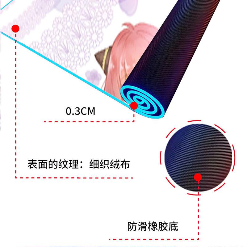 Phong Cách Mới Nhất RGB Miếng Lót Chuột Symphony Đèn LED Nhiều Màu Sắc Phát Sáng Bàn Thảm Quá Khổ Gián Điệp Nhà Chơi Cô Gái Miếng Lót Chuột Chơi Game