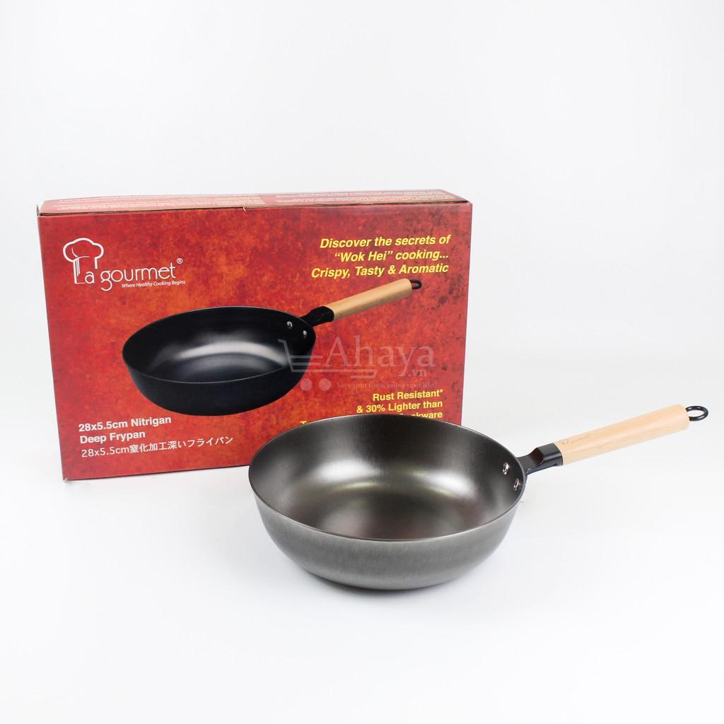 Chảo gang La gourmet Nitrigan 24cm - Hàng chính hãng