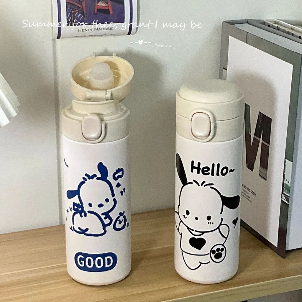 Bình Nước Giữ Nhiệt Bằng Thép Không Gỉ 304 Hai Lớp Chống Rơi Dung Tích 350ml / 480ml