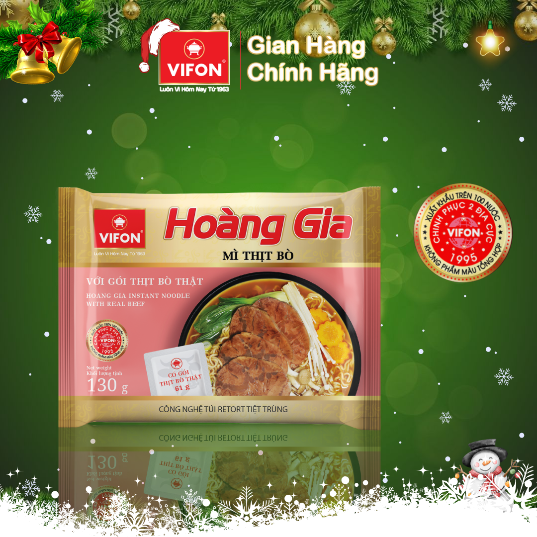 Thùng 18 Mì Thịt Bò HOÀNG GIA VIFON