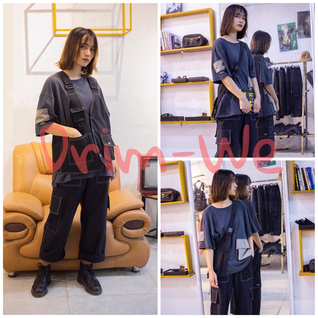 Quần unisex ống rộng kaki DRIM-box line,Bảo hành 1 đổi 1(Design and made byDRim-We