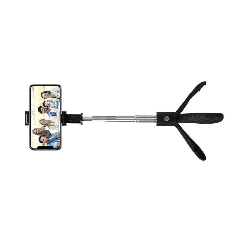 Khuyến mãi K06 Gậy chụp ảnh tự sướng Bluetooth điều khiển từ xa video chân máy di động mini kính thiên văn ngang và dọc điện thoại di động chân máy phát sóng trực tiếp