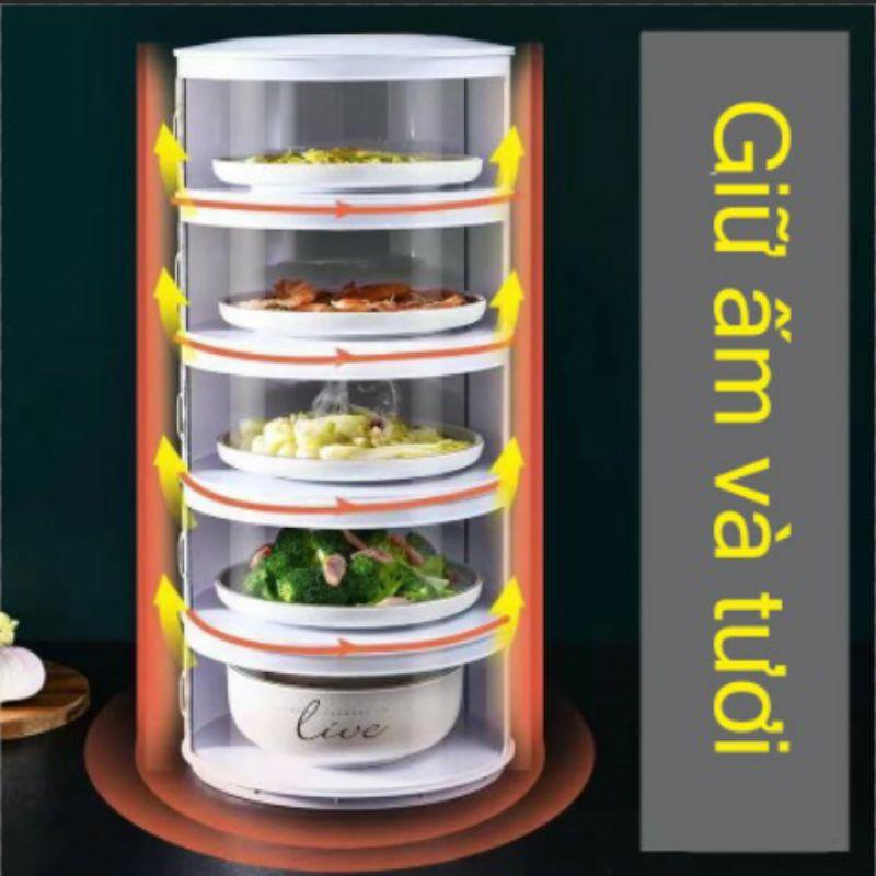 Lồng Bàn Giữ Nhiệt 5 Tầng Cao Cấp