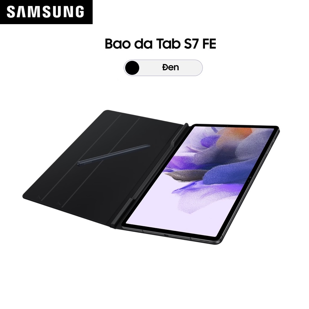 Bao Da Samsung Galaxy Tab S7 Plus / S7 FE và S8 Plus Book Cover - Hàng Chính Hãng