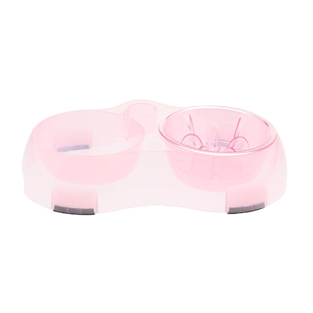 Pet Food Water Feeder Pet Automatic Waterer Dog Cat Water Food Bowl Blue S