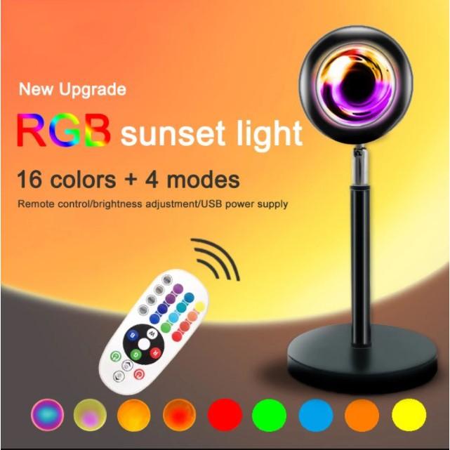 Đèn Sunset L09 có remote điều khiển - Điều chỉnh 16 màu sắc, 4 chế độ nháy đèn cực đẹp - Đèn hoàng hôn, sunset chụp hình