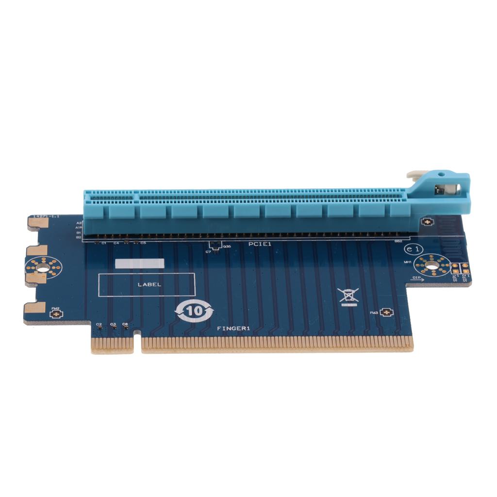 PCI Express Expansion PCI-E 16X 90 Degree Adapter Riser Card Converter