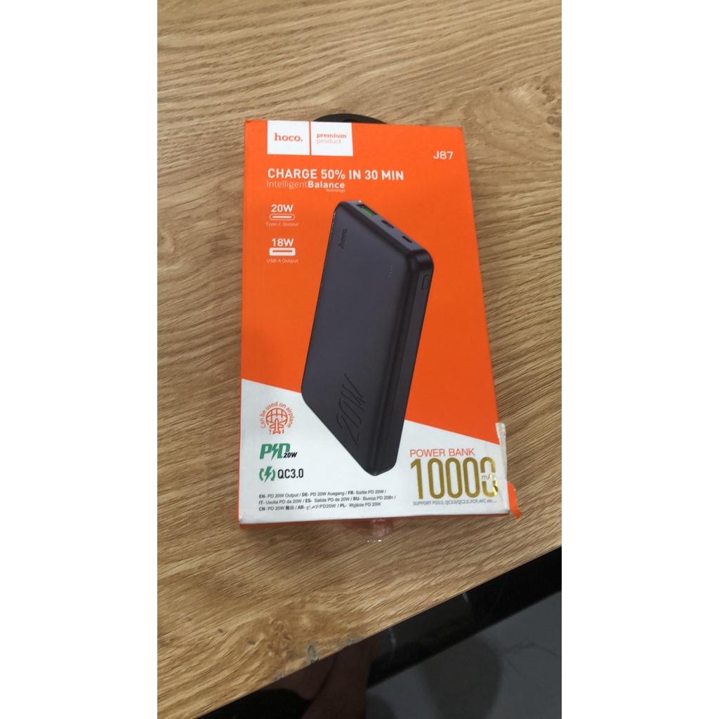 Sạc dự phòng HocoJ75 10.000mah sạc nhanh QC 3.0 và PD 20w và Sạc dự phòng HocoJ75 10.000mah