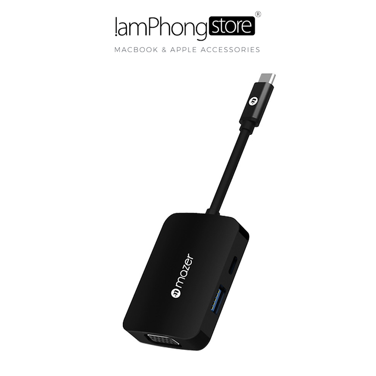 Cổng Chuyển Đổi Mazer USB-C 4-in-1 HUB - Hàng Chính Hãng