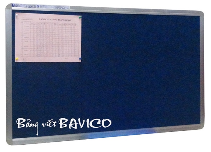 Bảng ghim nỉ Bavico màu sắc tự chọn - kích thước 60x100cm