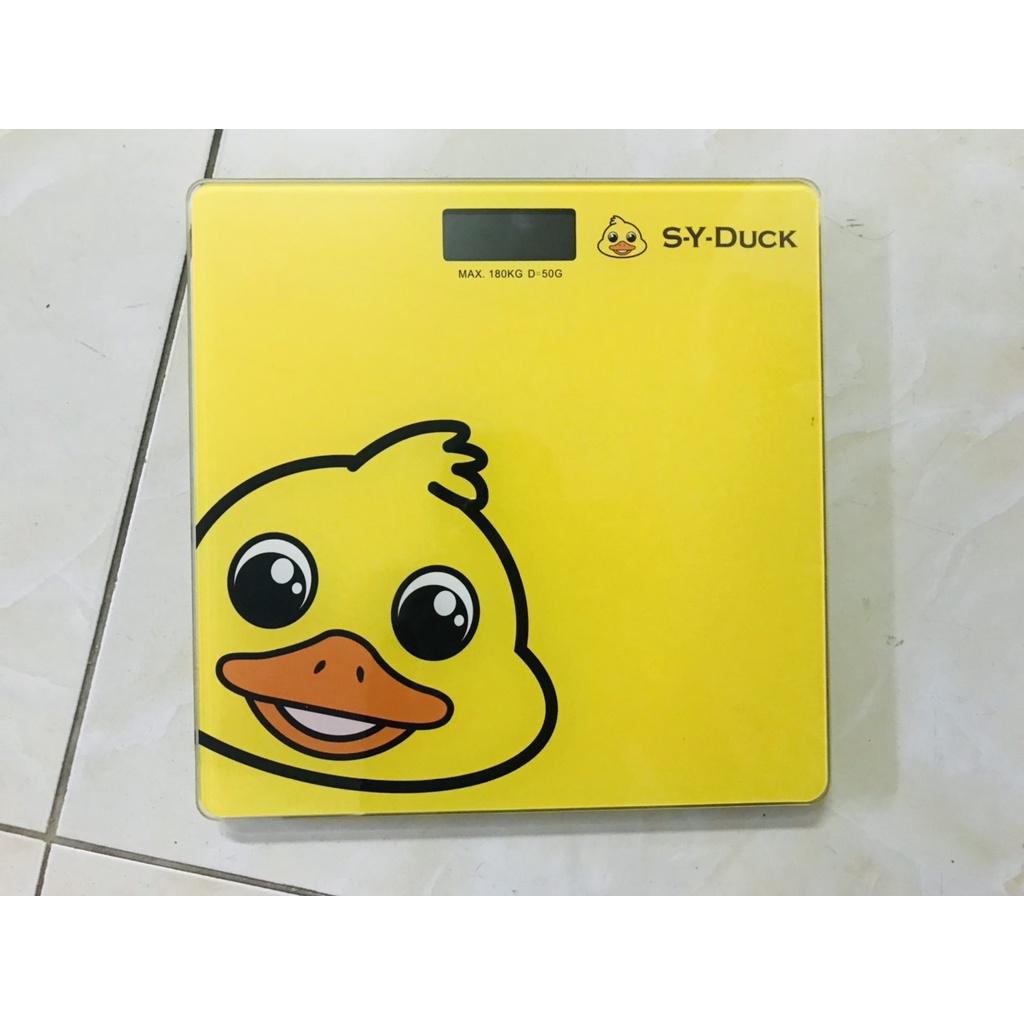 Cân điện tử cân sức khỏe màn hình LED hình vịt vàng siêu cute