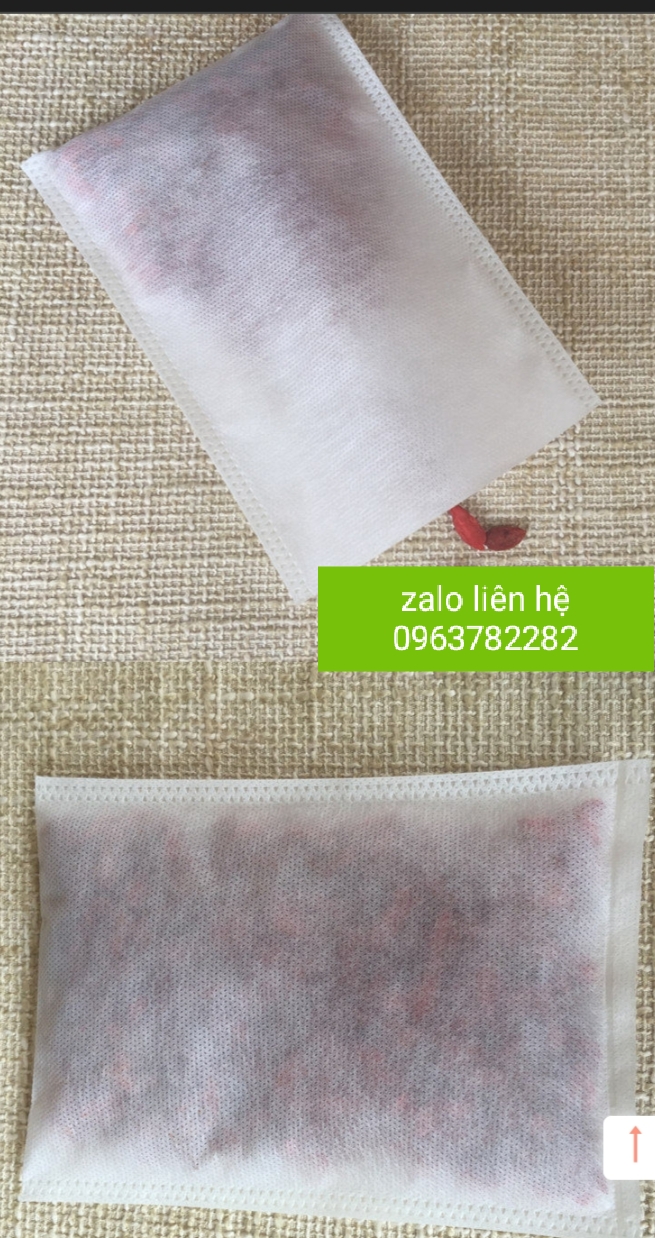 Set 100 túi lọc trà không dây kích thước 5.5*7 cm vải không dệt