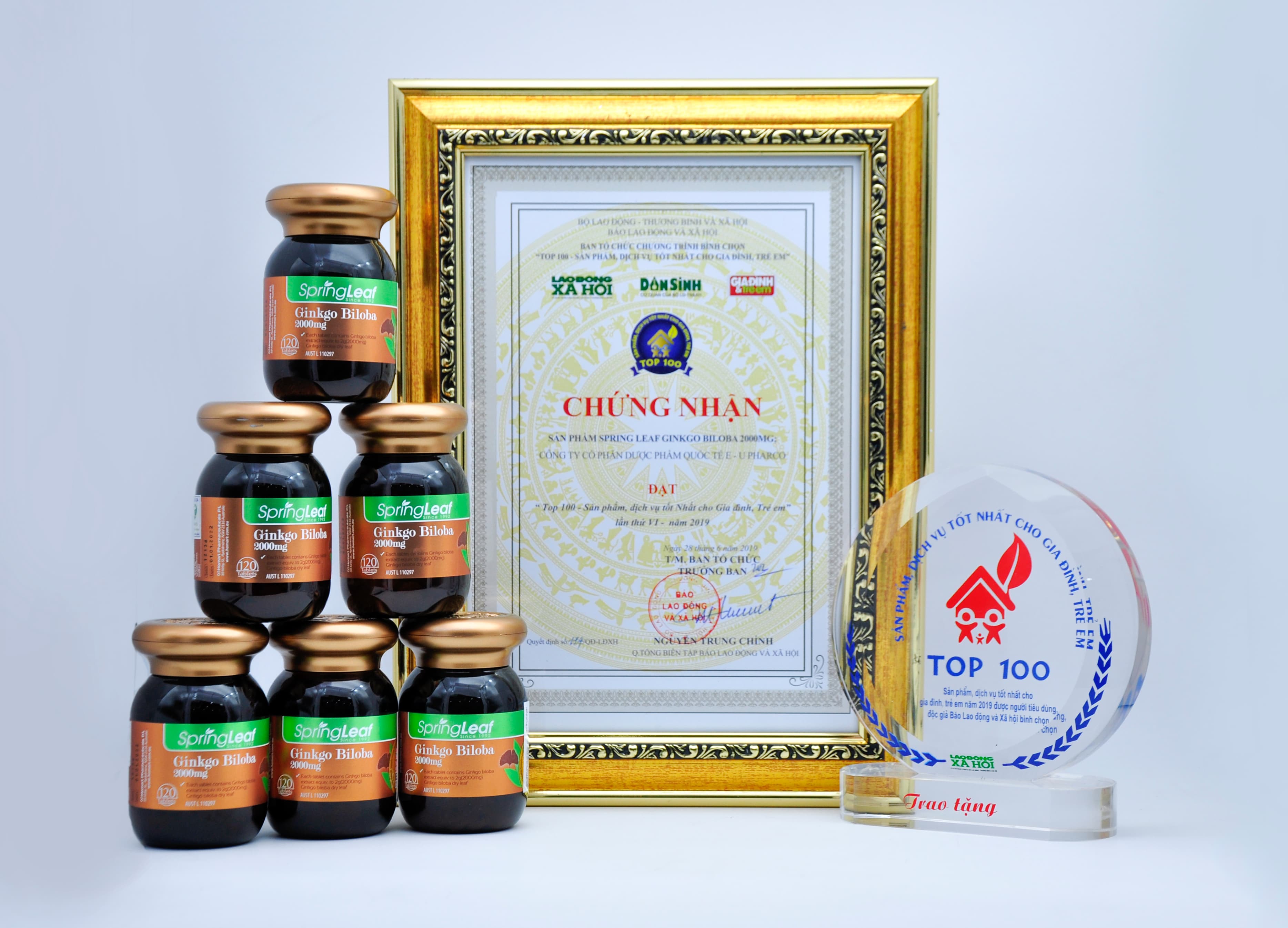 Spring Leaf Ginkgo Biloba 2000mg – Cải Thiện Tuần Hoàn – Tăng Cường Sức Khoẻ Não Bộ