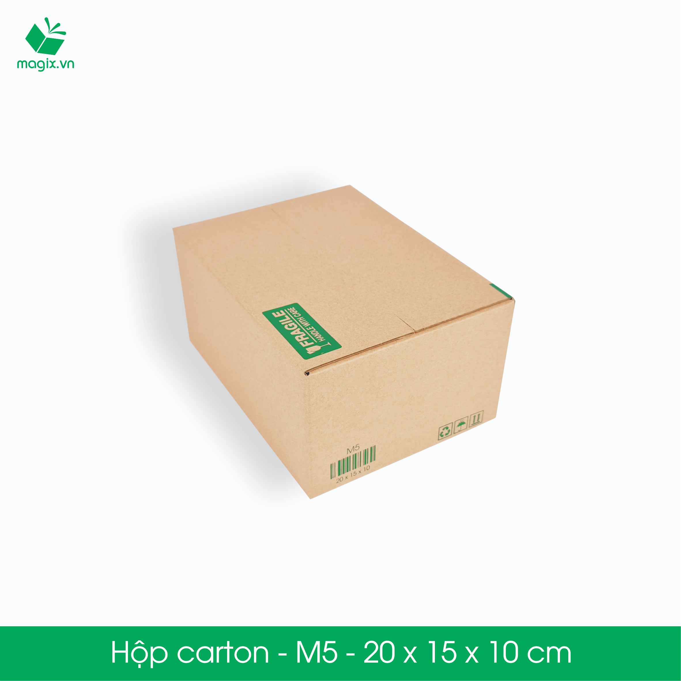 M5 - 20x15x10 cm - 60 Thùng hộp carton