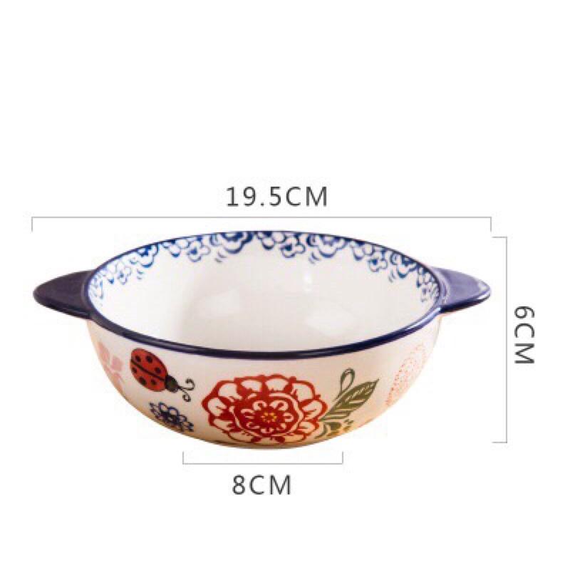 Sét bộ đồ ăn hoa bướm kiểu dáng Bắc âu siêu đẹp
