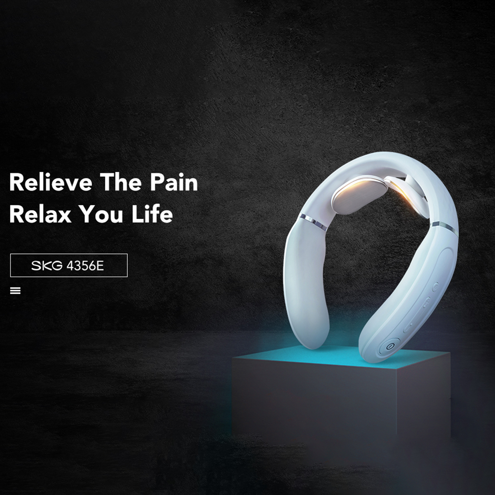 Skg Neck Massager with Heat 15 intensities Heating for Gift Home Travel